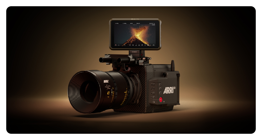 Atomos Ninja ultra attahced to a Arri camera, Atomos Ninja Ultra